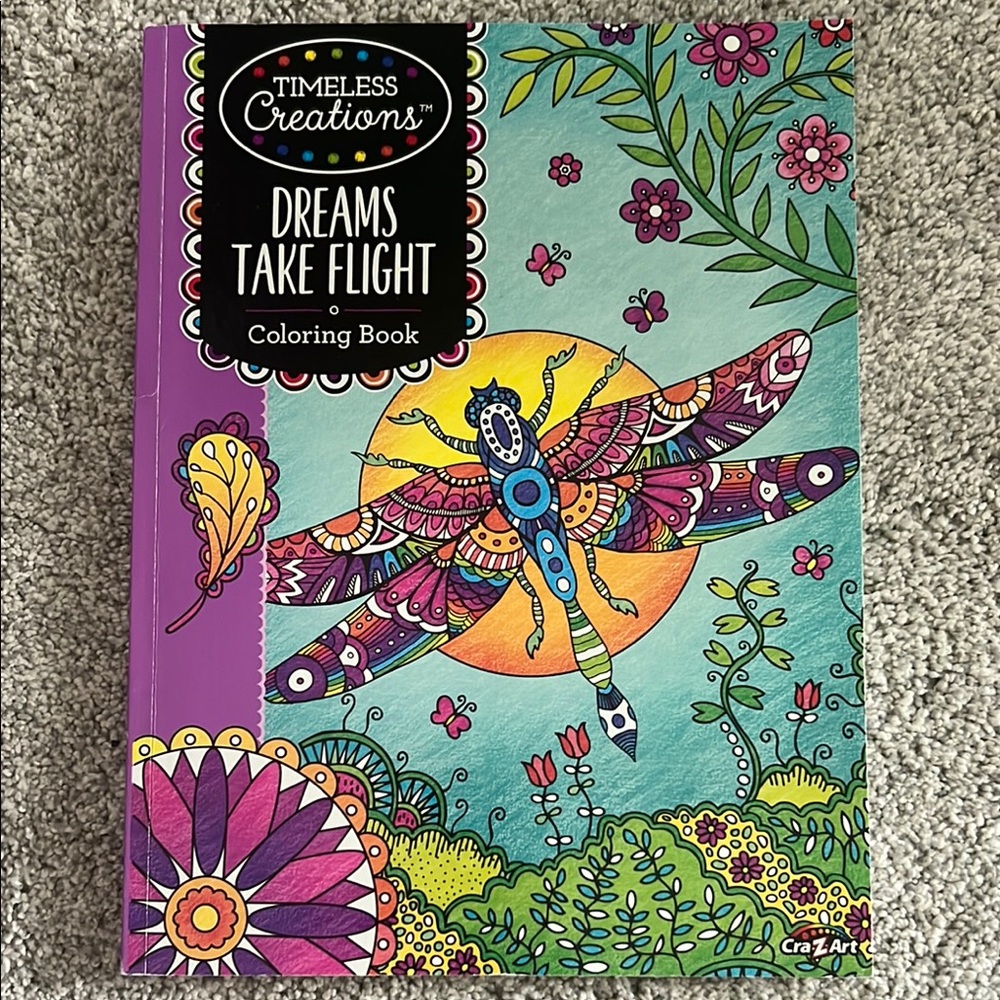 Dreams Take Flight Coloring Book - Multicolor